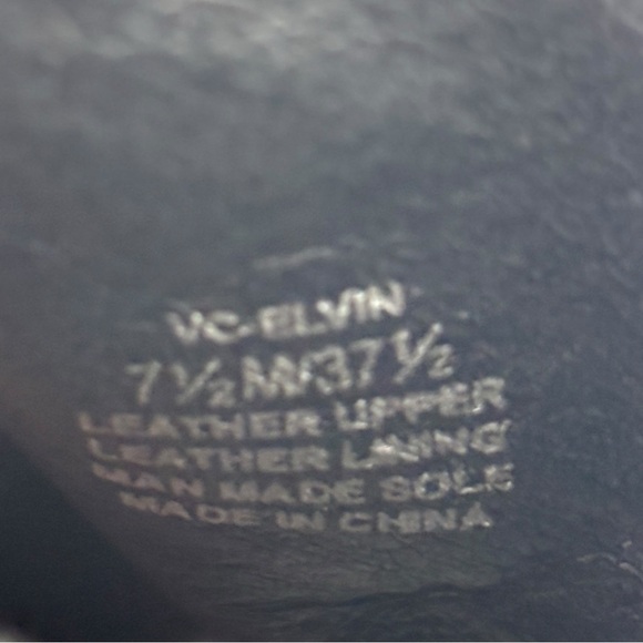 Vince Camuto Elvin High Heel Bootie Shoe Size 7.5 Buttery Soft Black Leather - Picture 8 of 11